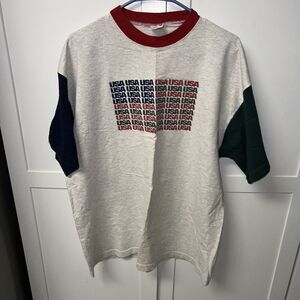 HRLA Los Angeles Vintage USA‎ American Flag T-Shirt Made In USA Mens L/XL